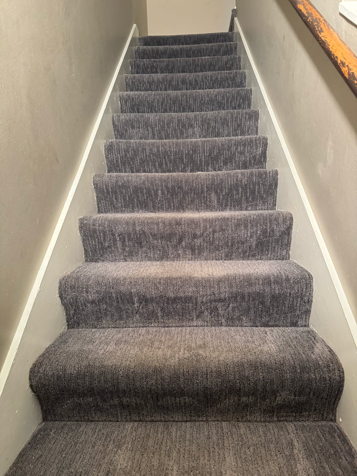 After: The same staircase after cleaning